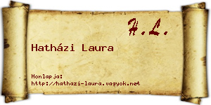 Hatházi Laura névjegykártya
